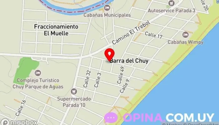 mapa de Ilusión Danza  en Barra del Chuy