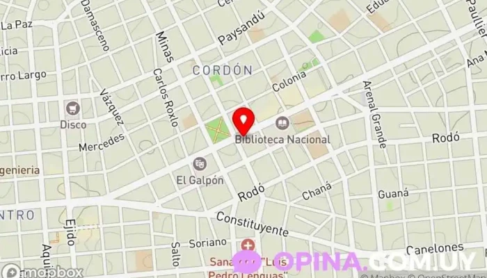 mapa de IMPRE 18 Imprenta, Copistería, Societe de Flocage en Montevideo
