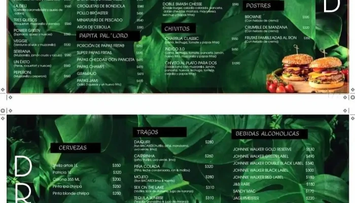 Indico Pizza Bar:  Menu - Restaurante