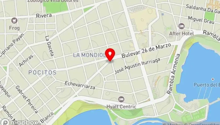 mapa de Inka Chicken Restaurante peruano, Restaurante especializado en pollo en Montevideo