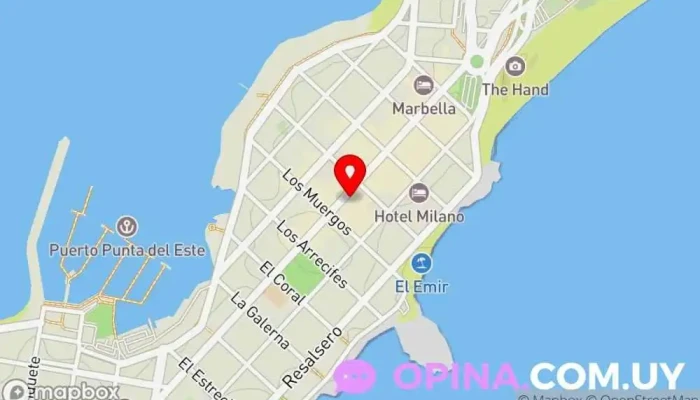 mapa de Inmobiliaria Agropunta Agencia inmobiliaria en Punta del Este