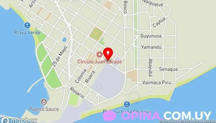 mapa de Inmobiliaria Ana Luisa Gabriel Belonakis Agentes inmobiliarios en Juan L. Lacaze