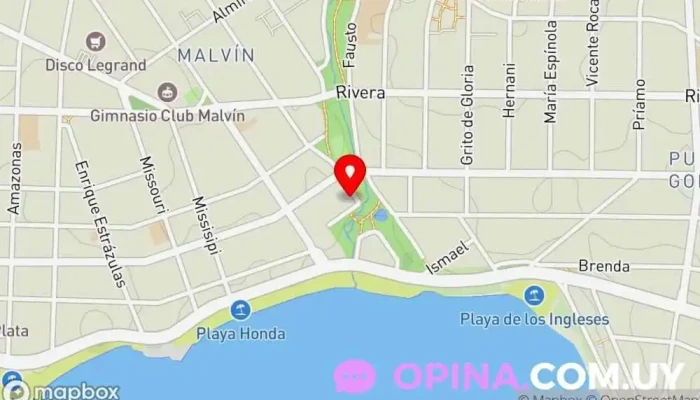 mapa de Inmobiliaria ARTE Carrasco Agencia inmobiliaria en Montevideo