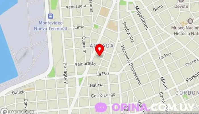 mapa de INMOBILIARIA BALDUINI Agencia inmobiliaria, Agencia inmobiliaria especializada en alquileres en Montevideo