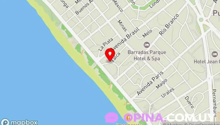 mapa de Inmobiliaria Barragan & Rohrer Agencia inmobiliaria, Administrador de la propiedad en Punta del Este