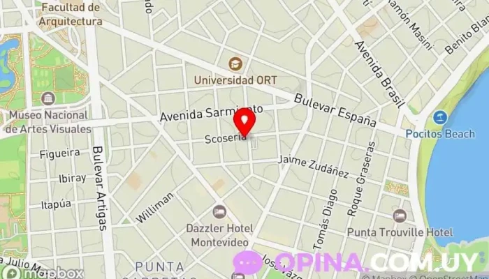 mapa de Inmobiliaria Boutique Agencia inmobiliaria, Agentes inmobiliarios en Montevideo