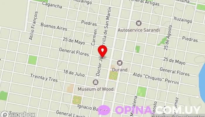 mapa de Inmobiliaria Carmelo Agencia inmobiliaria en Carmelo