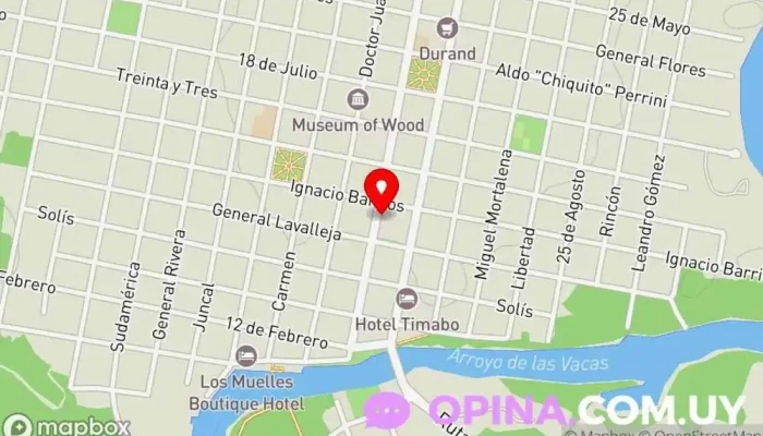 mapa de Inmobiliaria Carolina Campot Agencia inmobiliaria en Carmelo