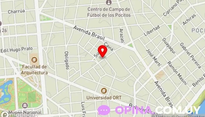 mapa de INMOBILIARIA CAUDURO Agencia inmobiliaria en Montevideo