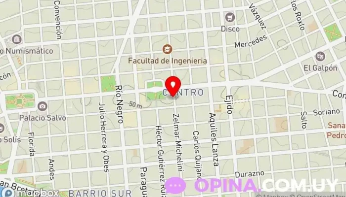 mapa de Inmobiliaria Cetrangolo - Administracion y Ventas de Propiedades Agencia de bienes inmuebles comerciales en Montevideo