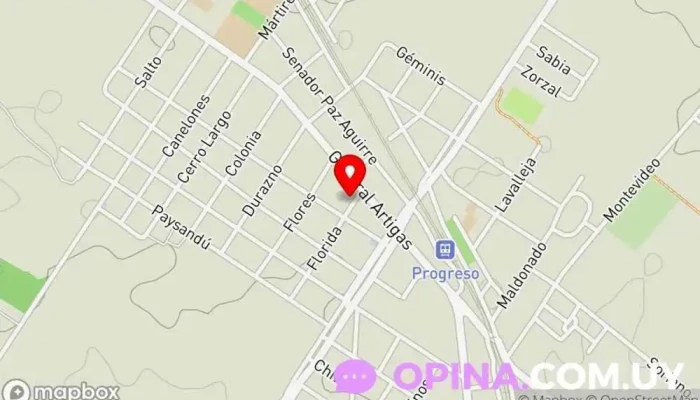 mapa de Inmobiliaria Del Sur Promotora inmobiliaria en Progreso