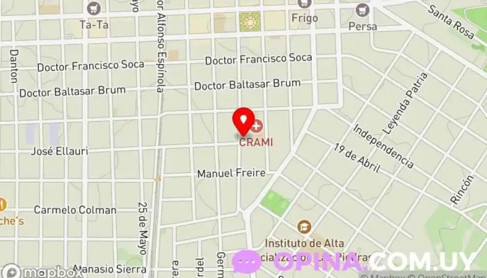 mapa de Inmobiliaria Elsa Huertas Agentes inmobiliarios en Las Piedras