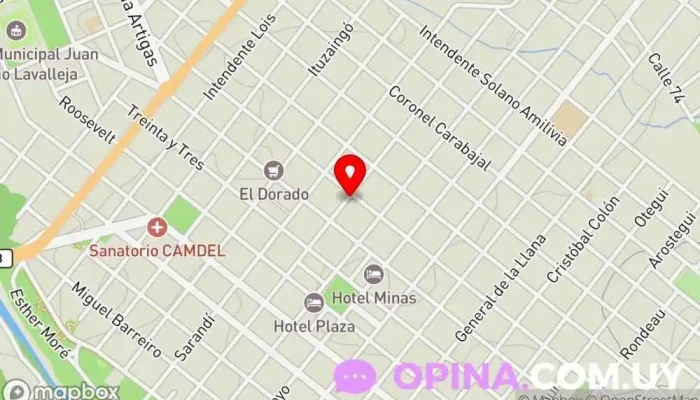 mapa de Inmobiliaria Entre Sierras Agencia inmobiliaria en Minas