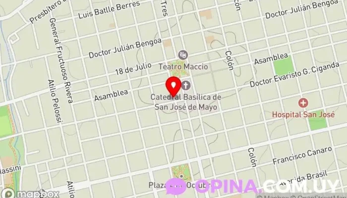 mapa de Inmobiliaria Escritorio Artigas Agencia inmobiliaria en San José de Mayo