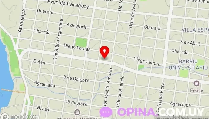 mapa de Inmobiliaria Franchi & Rattín Agencia inmobiliaria en Salto