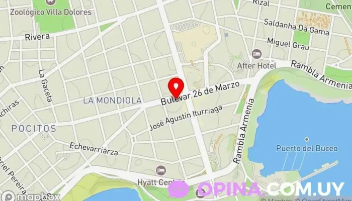 mapa de Inmobiliaria Franco Agentes inmobiliarios, Administrador de la propiedad en Montevideo