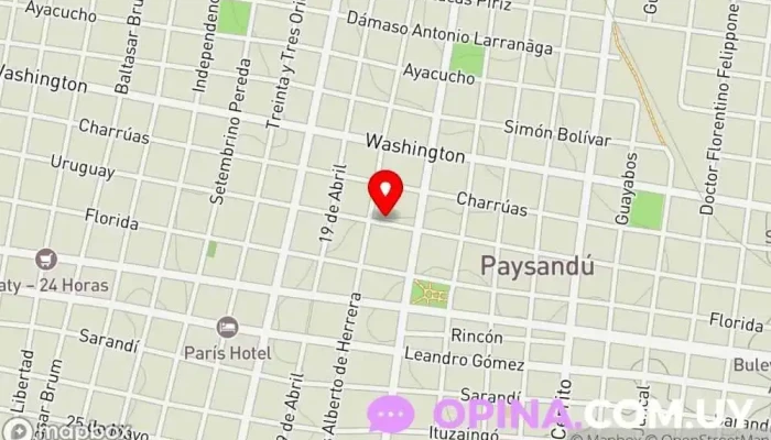 mapa de Inmobiliaria Gerardo Gregorio Agentes inmobiliarios en Paysandú