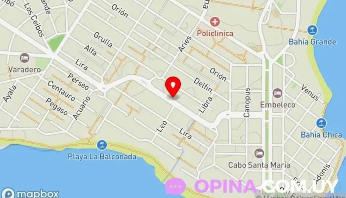 mapa de Inmobiliaria Hilton  en La Paloma