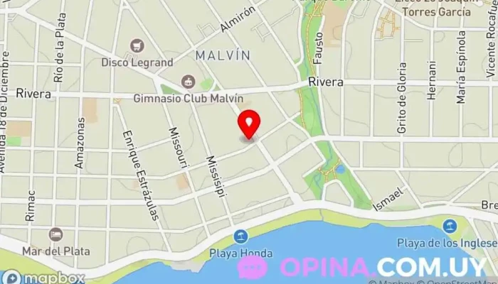 mapa de Inmobiliaria Ibiza Agencia inmobiliaria en Montevideo