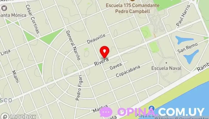 mapa de inmobiliaria Lampariello Real Estate Investments Agencia inmobiliaria en Montevideo