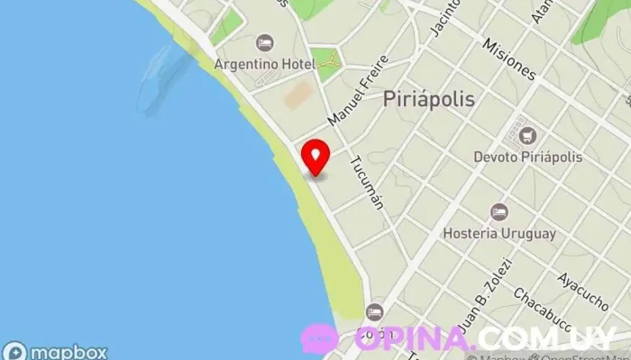 mapa de Inmobiliaria Le Soleil Agencia inmobiliaria, Tasador de bienes inmuebles, Empresa de administración de propiedades, Agencia inmobiliaria especializada en alquileres en Piriápolis