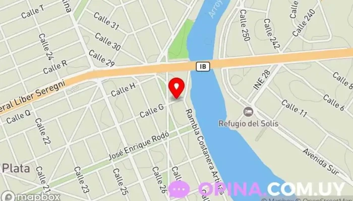 mapa de Inmobiliaria Los Horneros Agencia inmobiliaria en Parque del Plata