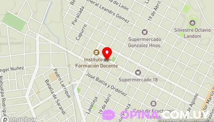 mapa de Inmobiliaria Mi Casa Oficinas de empresa en Durazno