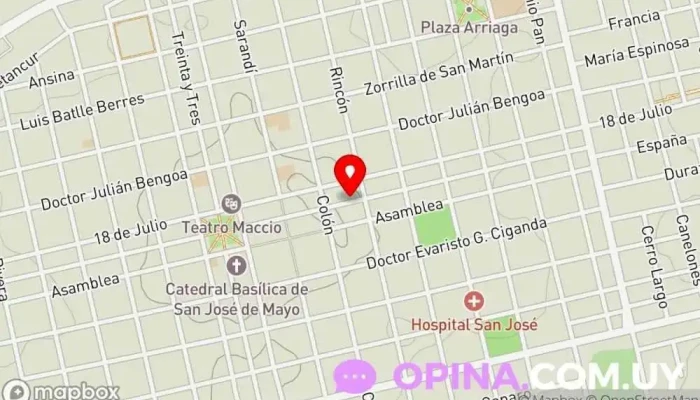 mapa de Inmobiliaria Mignone Agencia inmobiliaria en San José de Mayo