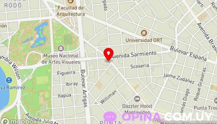 mapa de Inmobiliaria Millenium Agencia inmobiliaria en Montevideo