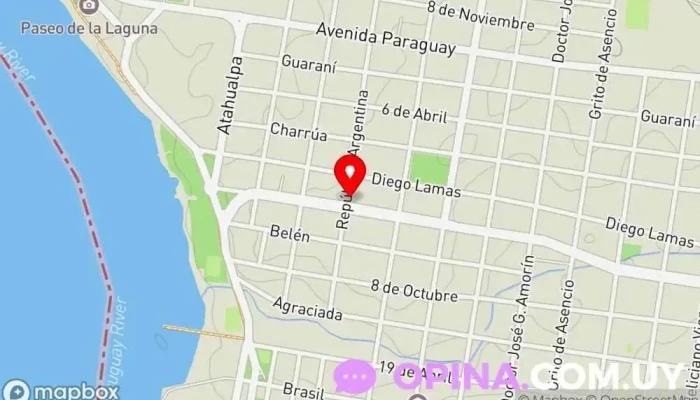 mapa de Inmobiliaria Montana Agencia inmobiliaria en Salto