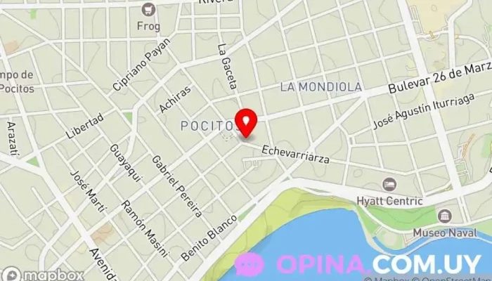 mapa de Inmobiliaria Peyrou Agencia inmobiliaria en Montevideo
