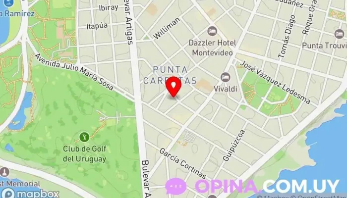 mapa de Inmobiliaria Pilar Cibils Agencia inmobiliaria en Montevideo