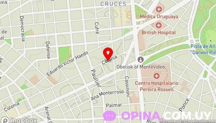 mapa de Inmobiliaria Plus Montevideo Agencia inmobiliaria en Montevideo