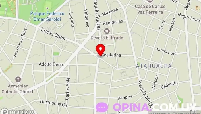 mapa de Inmobiliaria Ricardo Gorga Agencia inmobiliaria en Montevideo