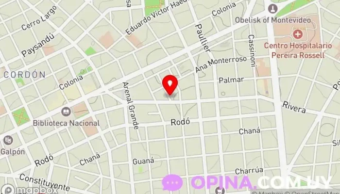mapa de Inmobiliaria Ríos Ltda. Agencia inmobiliaria en Montevideo