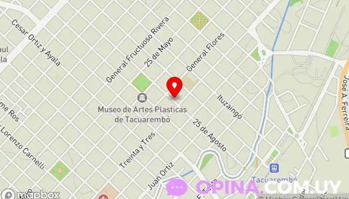 mapa de Inmobiliaria Tu Casa / proWORK Agencia inmobiliaria en Tacuarembó