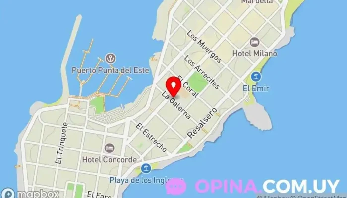 mapa de Inmobiliaria VERONA PUNTA Agencia inmobiliaria en Punta del Este