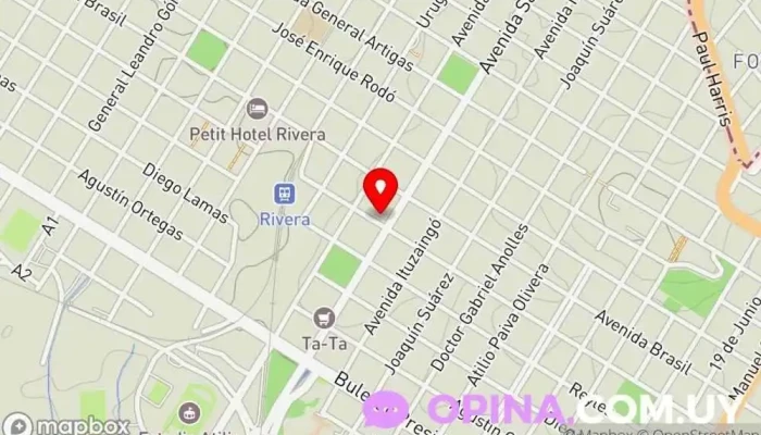 mapa de Inmobiliaria Viñoles Agencia inmobiliaria en Rivera