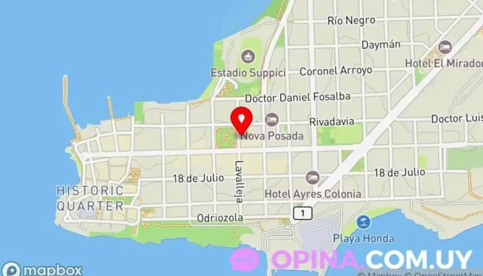 mapa de Inmobiliaria Zanoni Agentes inmobiliarios en Col. del Sacramento