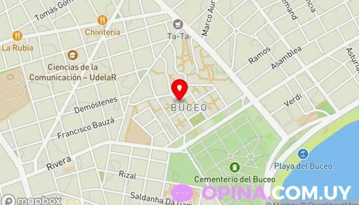 mapa de inmomas Agencia inmobiliaria en Montevideo