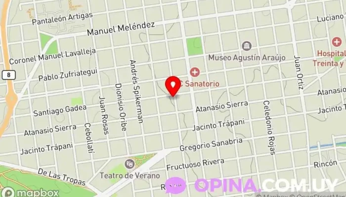 mapa de Inspección CEIP Treinta y Tres Escuela en Treinta y Tres