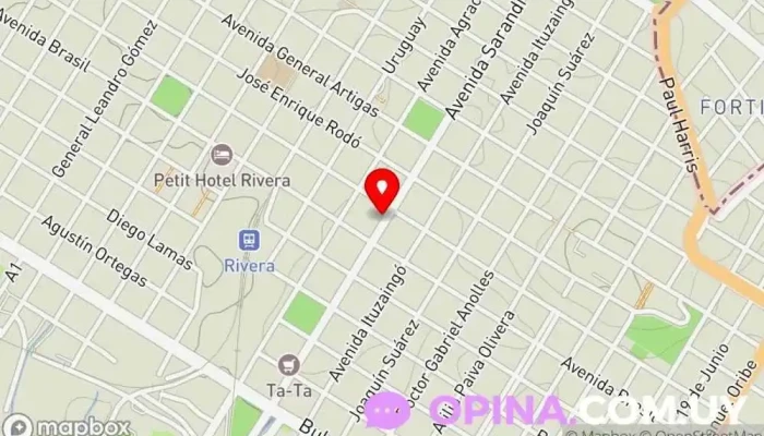 mapa de Inspección Departamental de Educación Inicial y Primaria Consejería de Educación en Rivera