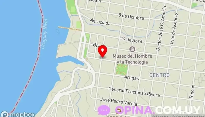 mapa de Inspeccion Departamental de Primaria de Salto Oficina de la Administración en Salto