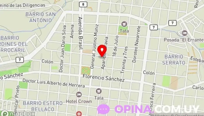 mapa de Instituto Anglo Melo Centro educativo en Melo