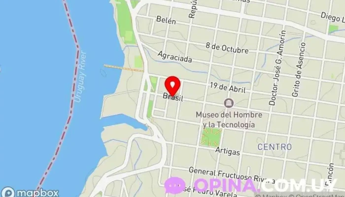 mapa de Instituto Athenea Salto Centro educativo en Salto