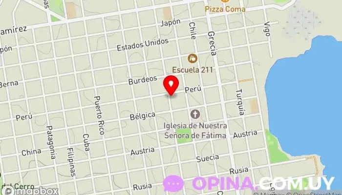 mapa de Instituto Cultural Gnóstico - Centro Sophia Instituto de secundaria en Montevideo