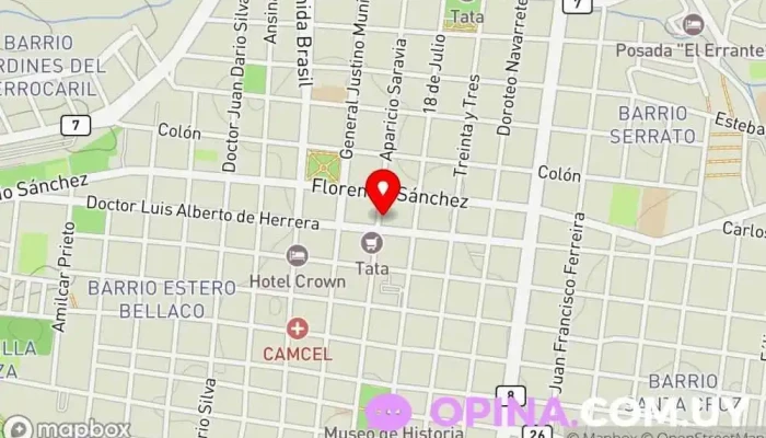 mapa de Instituto Cultural Gnóstico de Melo Institución educativa en Melo