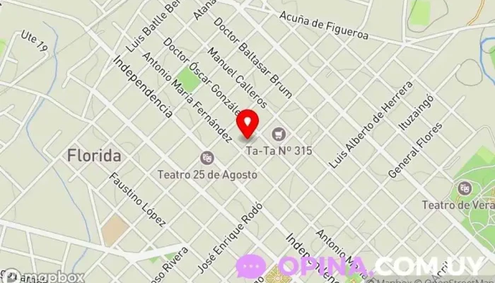 mapa de Instituto de Enseñanza Laura Casas Escuela de enfermería en Florida