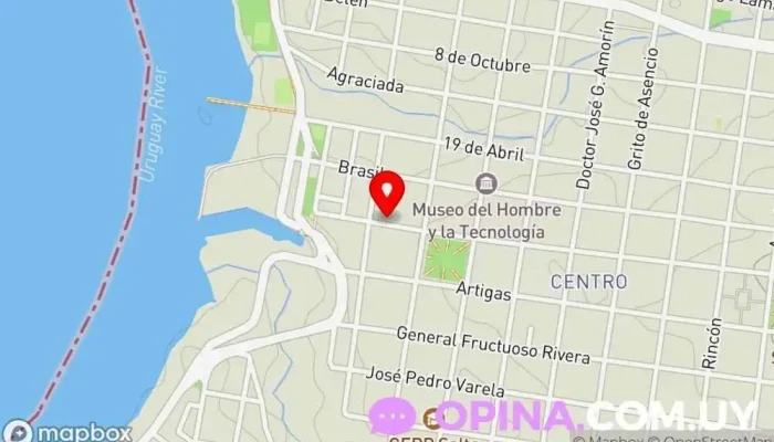 mapa de Instituto de Formacion Docente Escuela en Salto