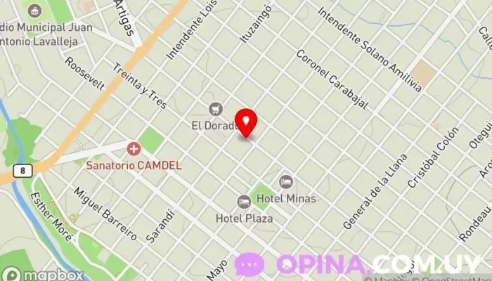 mapa de Instituto De Formación en Educación Institución educativa en Minas